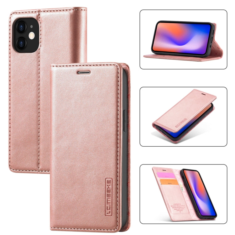 LC.IMEEKE Strong Magnetism Ultra-thin Horizontal Flip Shockproof Matte TPU + PU Leather Case with Holder & Card Slots & Wallet, For iPhone 12 mini, For iPhone 12 / 12 Pro, For iPhone 12 Pro Max, For iPhone XS / X, For iPhone 12 Pro, For iPhone XR      ...