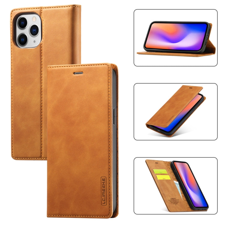 LC.IMEEKE Strong Magnetism Ultra-thin Horizontal Flip Shockproof Matte TPU + PU Leather Case with Holder & Card Slots & Wallet, For iPhone 12 mini, For iPhone 12 / 12 Pro, For iPhone 12 Pro Max, For iPhone XS / X, For iPhone 12 Pro, For iPhone XR      ...