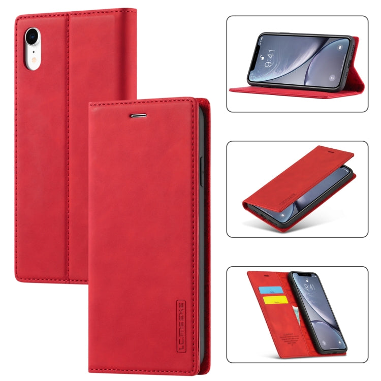 LC.IMEEKE Strong Magnetism Ultra-thin Horizontal Flip Shockproof Matte TPU + PU Leather Case with Holder & Card Slots & Wallet, For iPhone 12 mini, For iPhone 12 / 12 Pro, For iPhone 12 Pro Max, For iPhone XS / X, For iPhone 12 Pro, For iPhone XR      ...