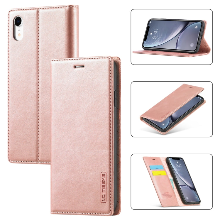 LC.IMEEKE Strong Magnetism Ultra-thin Horizontal Flip Shockproof Matte TPU + PU Leather Case with Holder & Card Slots & Wallet, For iPhone 12 mini, For iPhone 12 / 12 Pro, For iPhone 12 Pro Max, For iPhone XS / X, For iPhone 12 Pro, For iPhone XR      ...