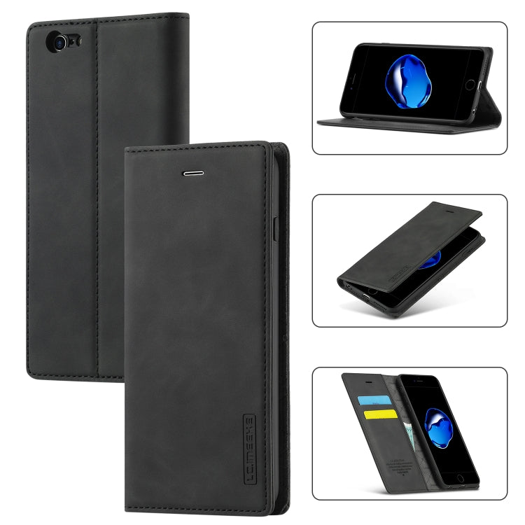LC.IMEEKE Strong Magnetism Ultra-thin Horizontal Flip Shockproof Matte TPU + PU Leather Case with Holder & Card Slots & Wallet, For iPhone 12 mini, For iPhone 12 / 12 Pro, For iPhone 12 Pro Max, For iPhone XS / X, For iPhone 12 Pro, For iPhone XR      ...