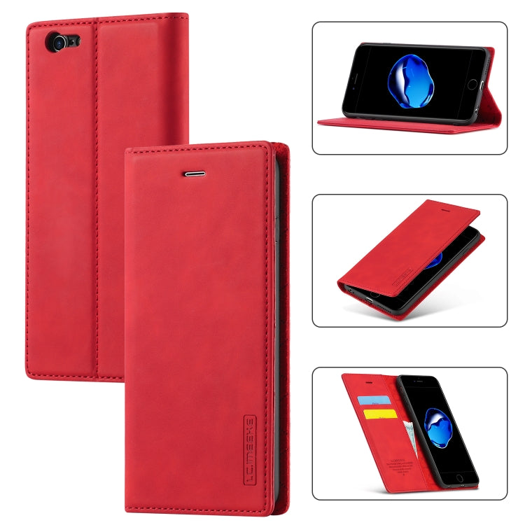 LC.IMEEKE Strong Magnetism Ultra-thin Horizontal Flip Shockproof Matte TPU + PU Leather Case with Holder & Card Slots & Wallet, For iPhone 12 mini, For iPhone 12 / 12 Pro, For iPhone 12 Pro Max, For iPhone XS / X, For iPhone 12 Pro, For iPhone XR      ...