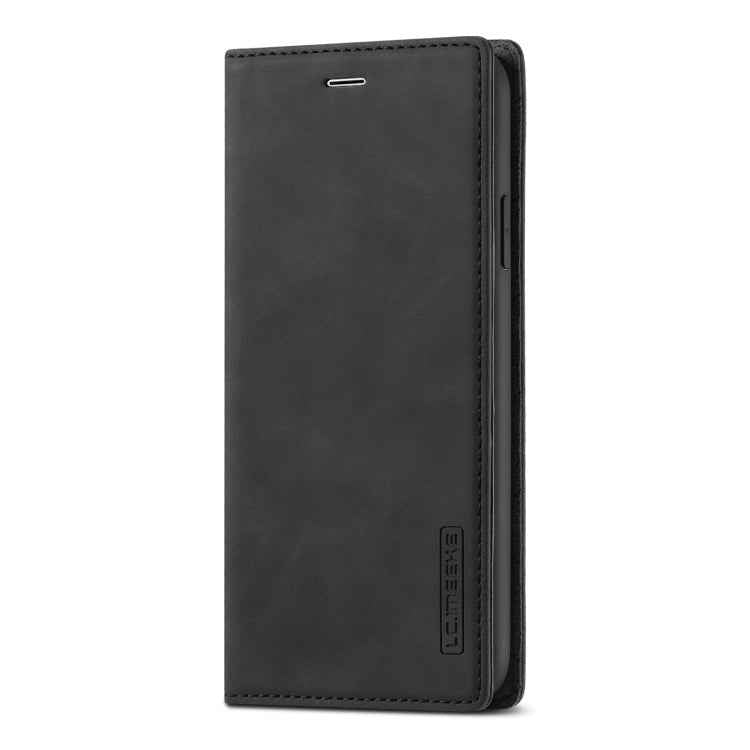 LC.IMEEKE Strong Magnetism Ultra-thin Horizontal Flip Shockproof Matte TPU + PU Leather Case with Holder & Card Slots & Wallet, For iPhone 11, For iPhone 11 Pro, For iPhone 11 Pro Max, For iPhone SE 2022 / SE 2020 / 8 / 7