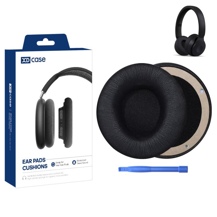 XDcase 1 Pair Protein Leather Headset Replacement Ear Pads with Pry Tool, For Beats Solo Pro Wireless