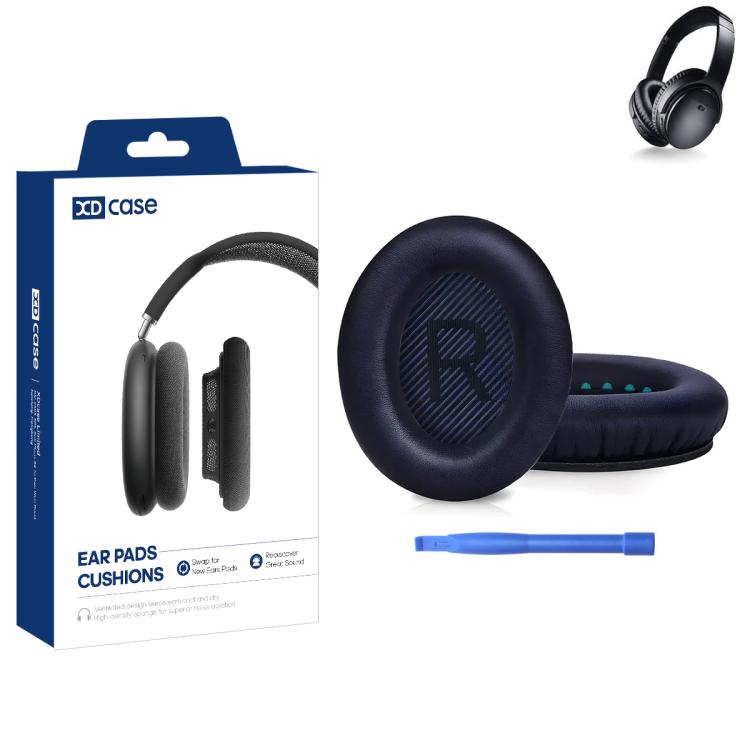 XDcase 1 Pair Protein Leather Headset Replacement Ear Pads with Prying Tool, For Bose QuietComfort 35 / 35 II
