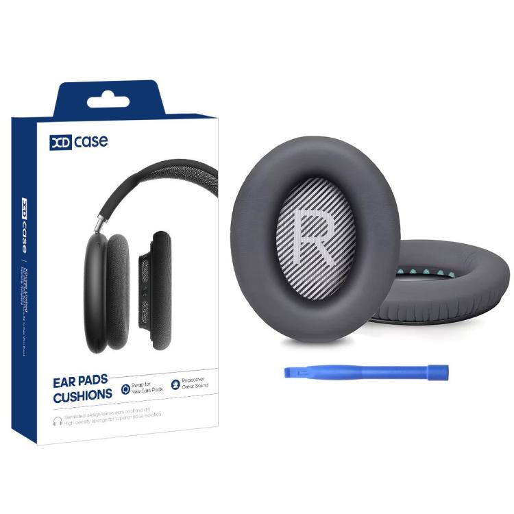 XDcase 1 Pair Protein Leather Headset Replacement Ear Pads with Prying Tool, For Bose QuietComfort 35 / 35 II