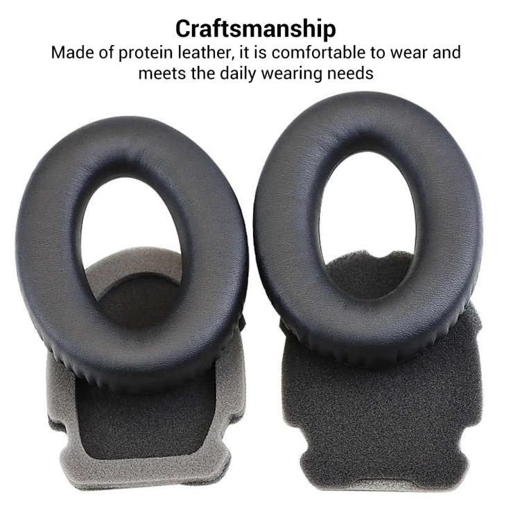 XDcase 1 Pair Protein Leather Headset Replacement Ear Pads with Prying Tool, For Bose Aviation Headset X / A10 / A20