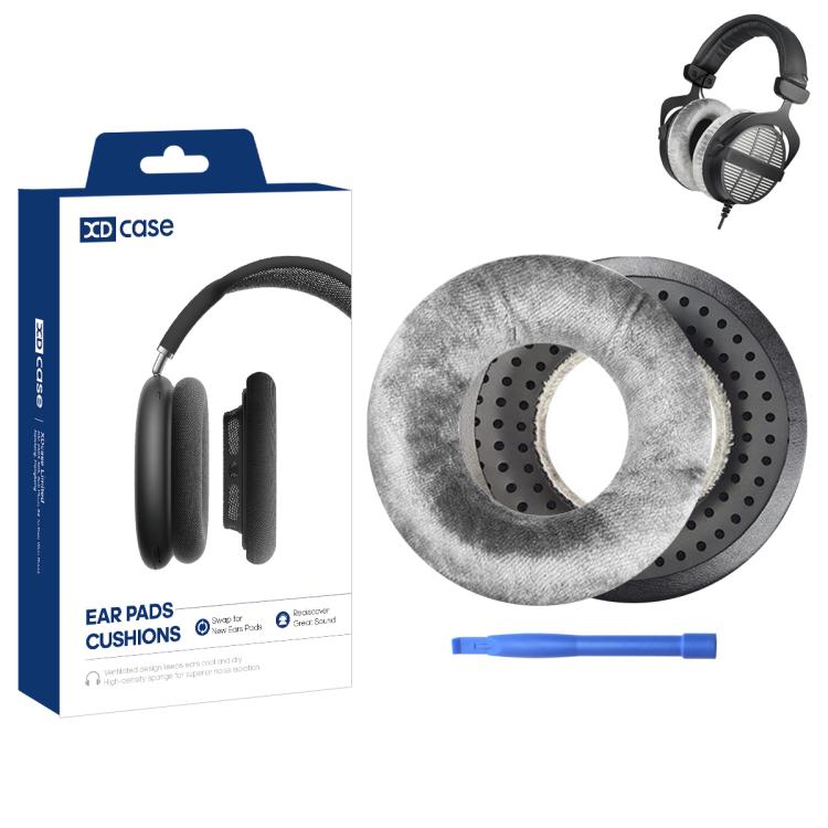XDcase 1 Pair Velour Ear Pads Headset Replacement Part with Prying Tool, For Beyerdynamic DT770 / DT880 / DT990