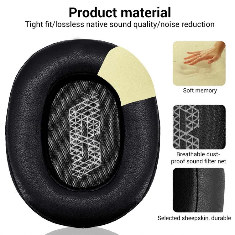 XDcase 1 Pair Headset Replacement Ear Pads with Prying Tool, For JBL Live 650BTNC / 660NC / E65BTNC / Duet NC