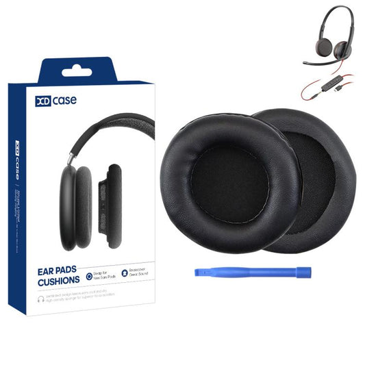 XDcase 1 Pair Headset Replacement Ear Pads with Prying Tool, For Plantronics C3220 / C3225 / C3210
