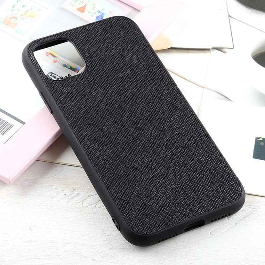 Hella Cross Texture Genuine Leather Protective Case, For iPhone 11, For iPhone 11 Pro, For iPhone 11 Pro Max, For iPhone 12 mini, For iPhone 12 / 12 Pro, For iPhone 12 Pro Max, For Huawei Mate 4 Lite / Maimang 9, For OnePlus Nord