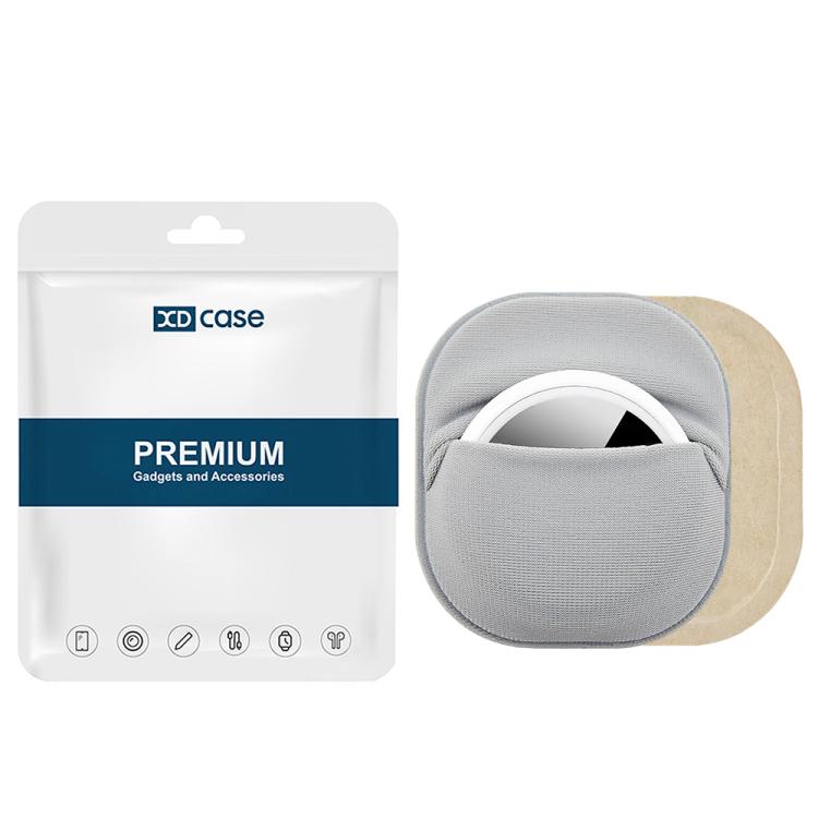 XDcase Elastic Fabric Back-adhesive Card Design Protective Case, For AirTag 2nd Gen / 1st Gen