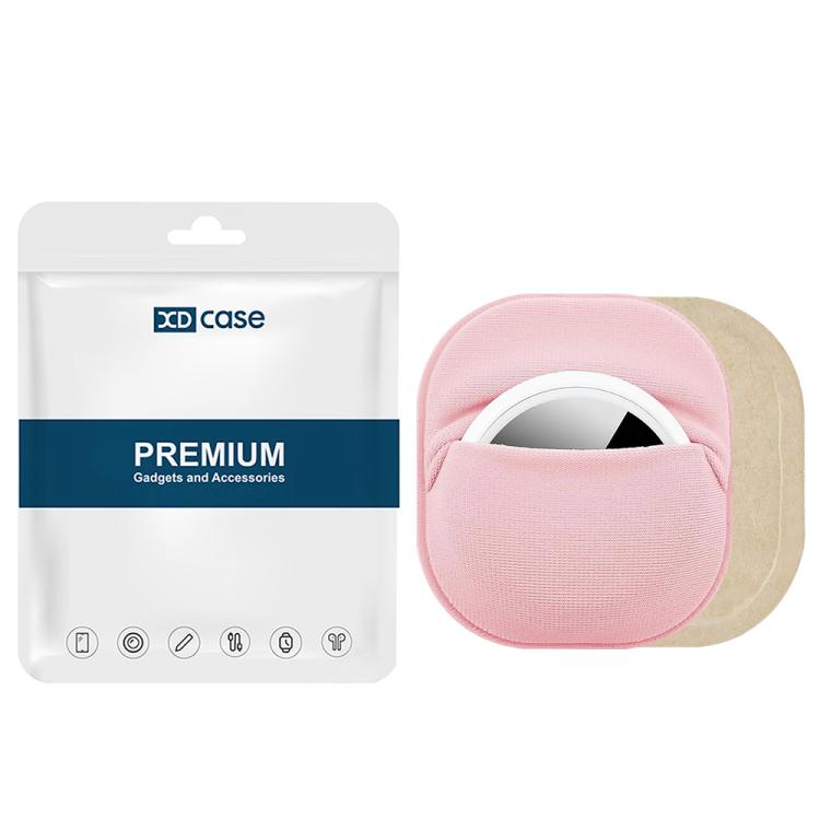 XDcase Elastic Fabric Back-adhesive Card Design Protective Case, For AirTag 2nd Gen / 1st Gen