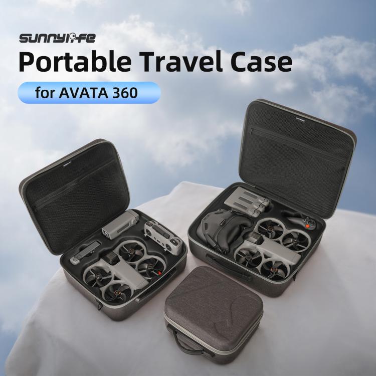 For DJI Avata 360 Sunnylife Carrying Hard Travel Storage Bag, Easy Carrying Combo Bag, 5-Batteries Combo Bag, 6-Batteries Combo Bag
