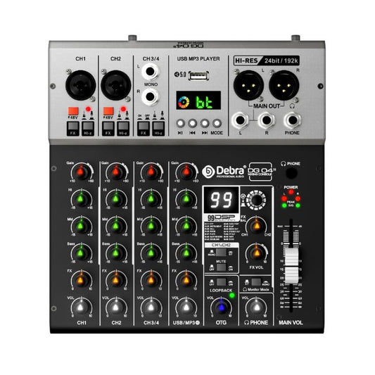 DEBRA DG04S 24bit/192kHz 4-Channels Mixer Sound Card, US Plug, EU Plug, AU Plug, UK Plug