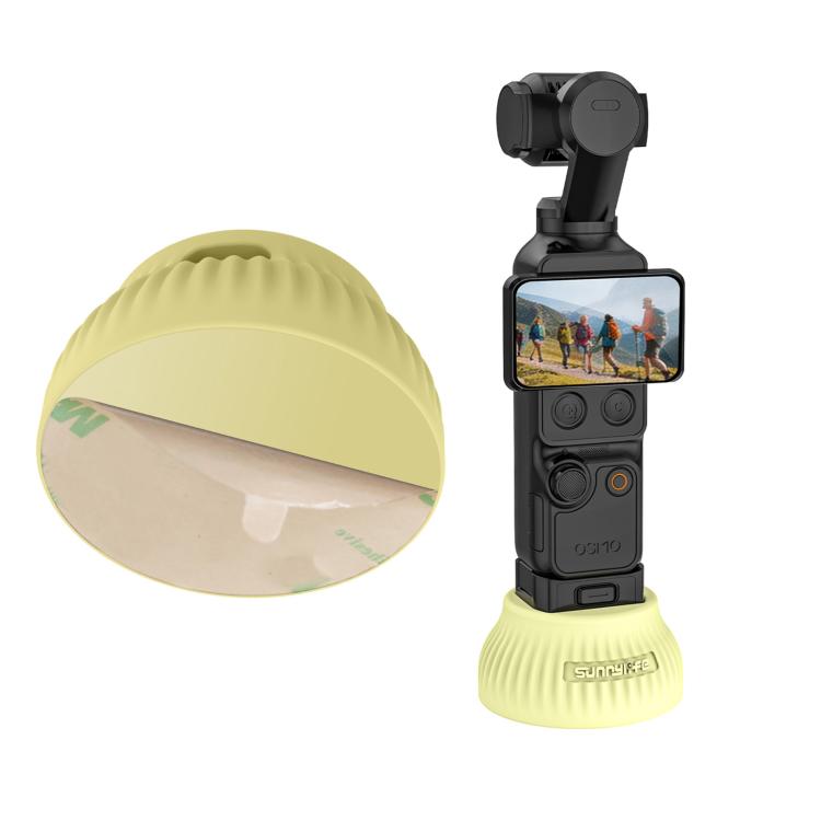 For DJI Osmo Pocket 4 / 3 Sunnylife Silicone Stand Base Car Center Console Base Desktop Stabilizer Supporting Holder, Car Base, Tabletop Base