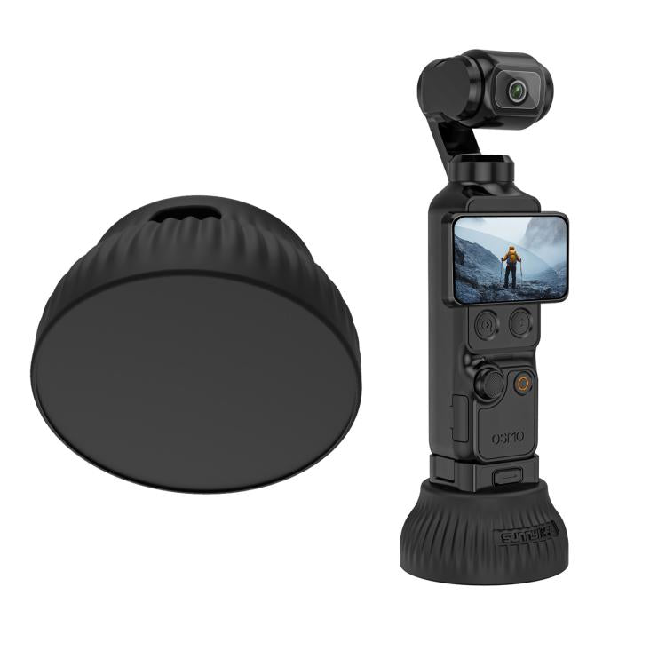 For DJI Osmo Pocket 4 / 3 Sunnylife Silicone Stand Base Car Center Console Base Desktop Stabilizer Supporting Holder, Car Base, Tabletop Base