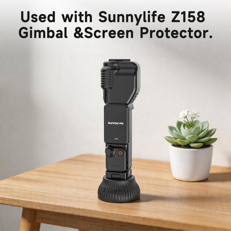 For DJI Osmo Pocket 4 / 3 Sunnylife Silicone Stand Base Car Center Console Base Desktop Stabilizer Supporting Holder, Car Base, Tabletop Base