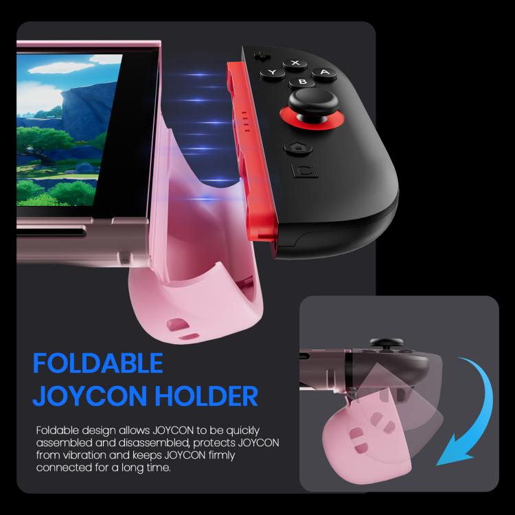 XDcase Transparent Armor Soft-Touch TPU Protective Case with Front Cover, For Nintendo Switch 2