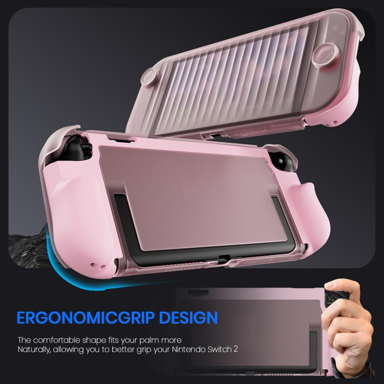 XDcase Transparent Armor Soft-Touch TPU Protective Case with Front Cover, For Nintendo Switch 2