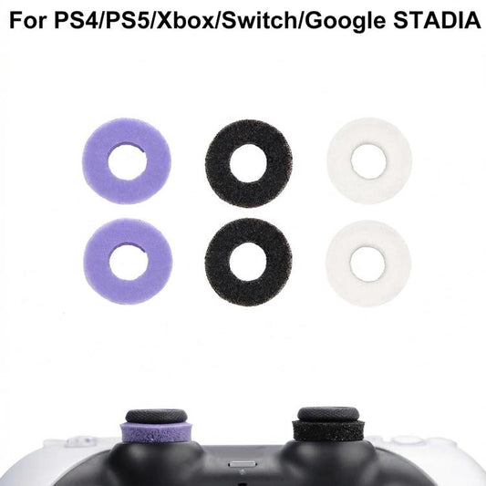 XDcase 6pcs Soft Silicone Aiming Precision Rings for PS4 / PS5 / Xbox / Switch / Google Stadia, 6PCS