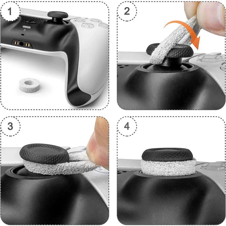 XDcase 6pcs Soft Silicone Aiming Precision Rings for PS4 / PS5 / Xbox / Switch / Google Stadia, 6PCS