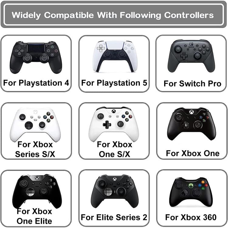 XDcase 6pcs Soft Silicone Aiming Precision Rings for PS4 / PS5 / Xbox / Switch / Google Stadia, 6PCS