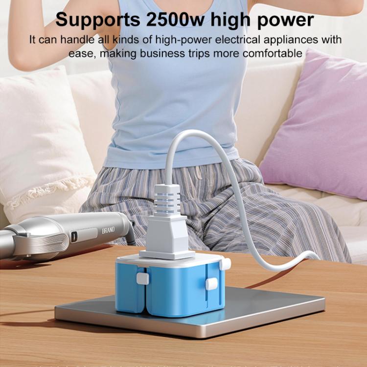 MOMAX UA37 1-World Pocket Mini Ultra-thin Universal Travel Adapter, AU Plug, EU Plug, UK Plug, US Plug