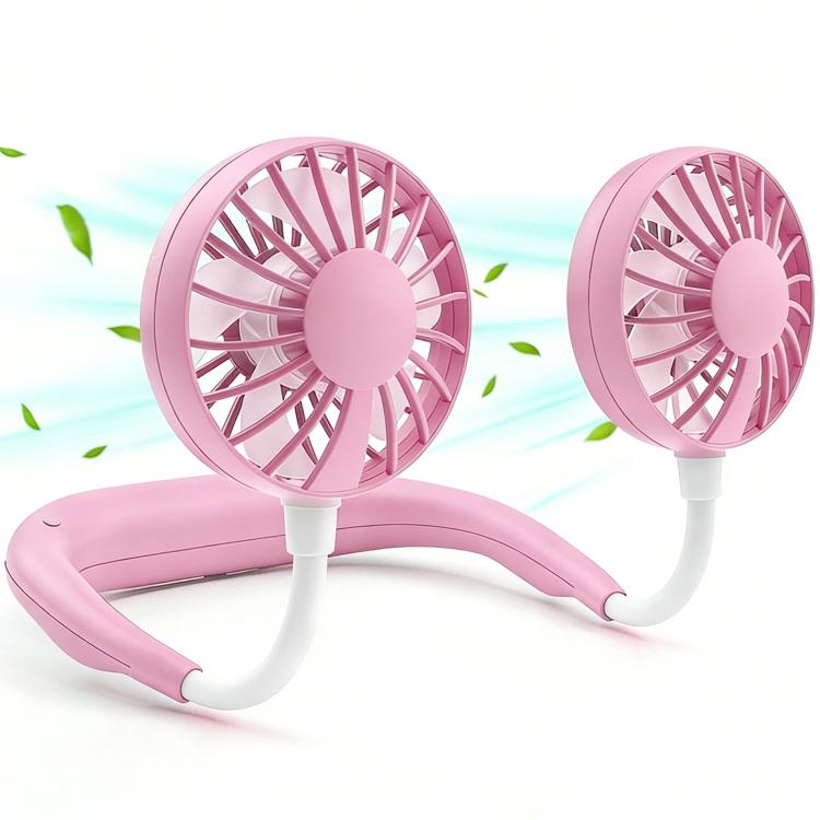ZY-A2 Portable Neck Hanging Dual-Head Fan