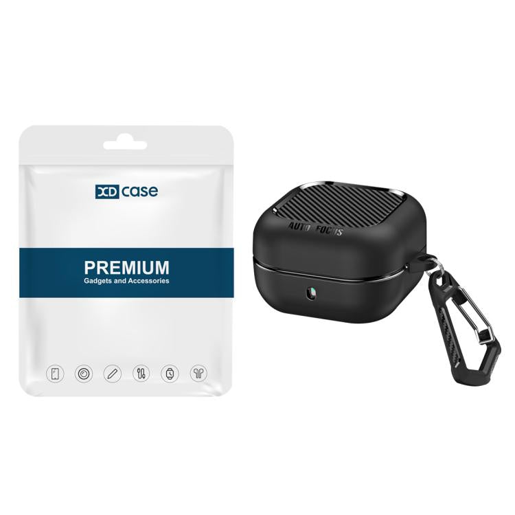 XDcase Fiber Texture Wireless Earphones Case with Carabiner, For Samsung Galaxy Buds4 / Buds4 Pro