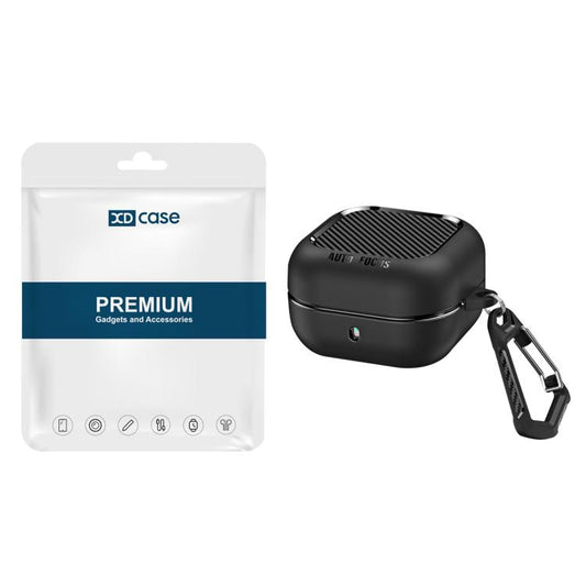 XDcase Fiber Texture Wireless Earphones Case with Carabiner, For Samsung Galaxy Buds4 / Buds4 Pro