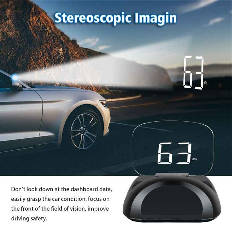 C700S OBD2 + GPS Mode Car HUD Head-up Display Fault Alarm