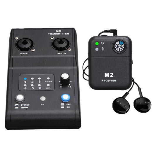 MX-M2 Portable Wireless In-Ear Monitoring System for Stage 1 TX & 1 RX, MX-M2
