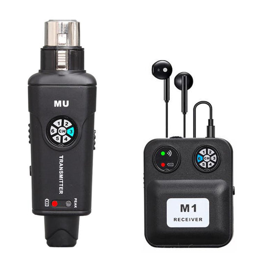 MU-M1 Portable Wireless In-Ear Monitoring System for Stage 1 TX & 1 RX, MU-M1
