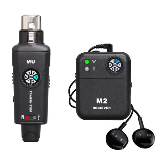 MU-M2 Portable Wireless In-Ear Monitoring System for Stage 1 TX & 1 RX, MU-M2