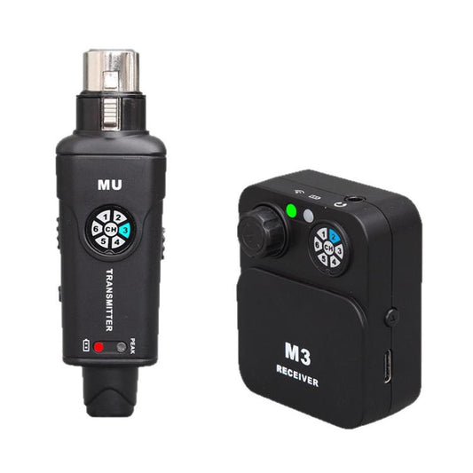 MU-M3 Portable Wireless In-Ear Monitoring System for Stage 1 TX & 1 RX, MU-M3