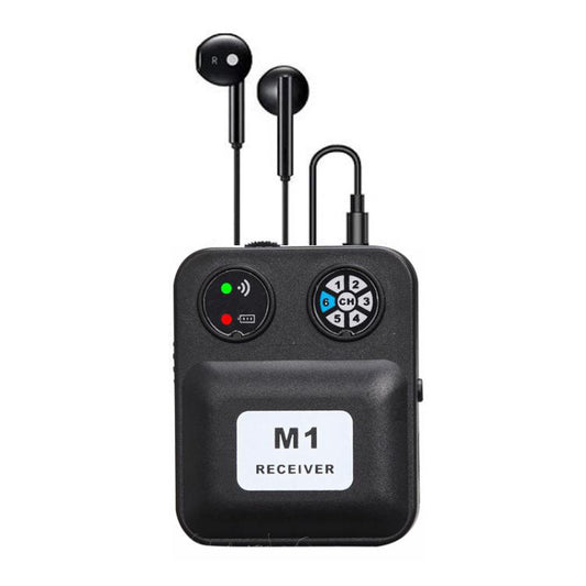 M1 Portable Wireless Monitoring Receiver with Wired Earphones, M1