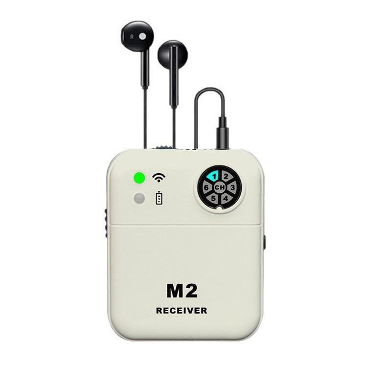 M2 Portable Wireless Monitoring Receiver with Wired Earphones, M2