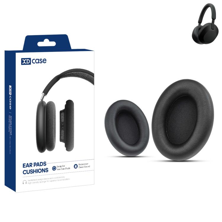 XDcase 1 Pair Protein Leather Headset Replacement Ear Pads with Prying Tool, For Sony WH-1000XM5, For Sony WH-1000XM4, For Sony WH-1000XM3