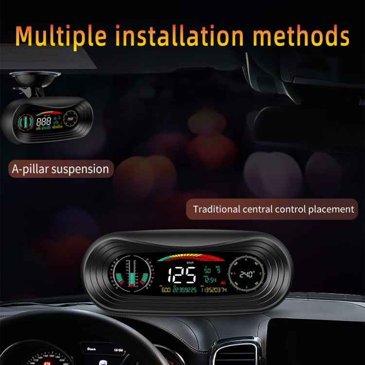 P18 GPS Car HUD Head-up Display Vehicle Speed / Voltage / Mileage