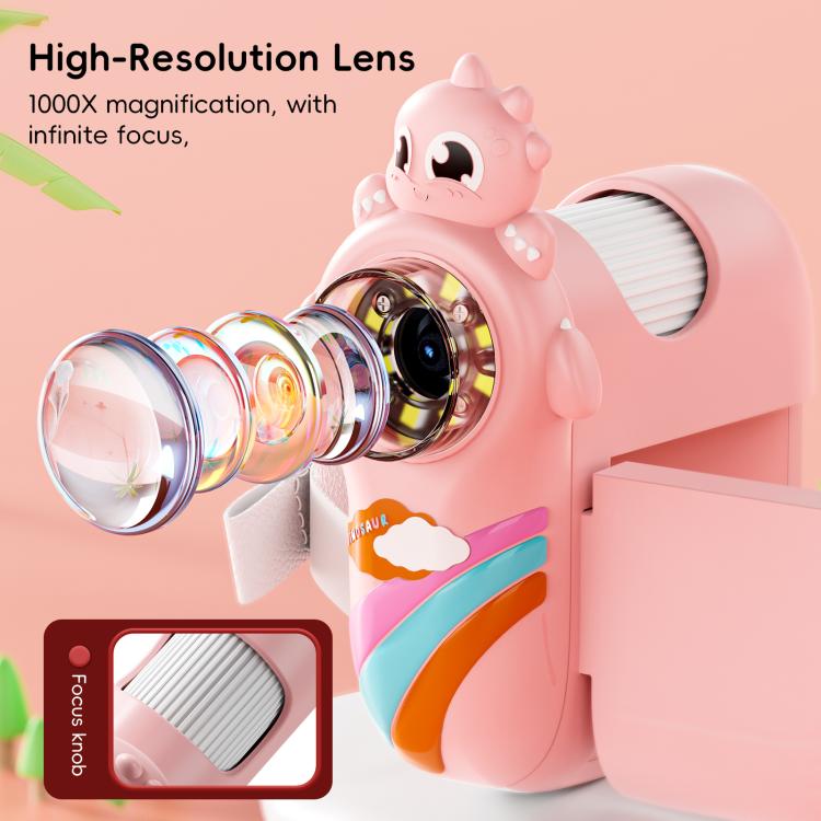 inskam 362 2MP 2-inch Display Children Dinosaur Digital Microscope, inskam362
