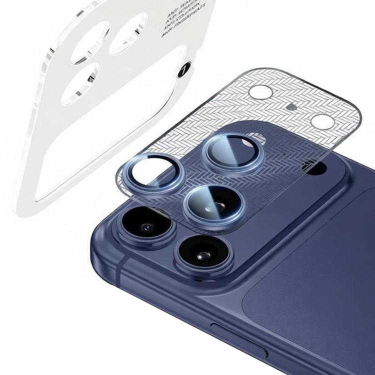 XDcase Nickel Alloy Integrated Cicada Wing Hollow Base Lens Protector, For iPhone 17 Pro Max, For iPhone 17 Pro