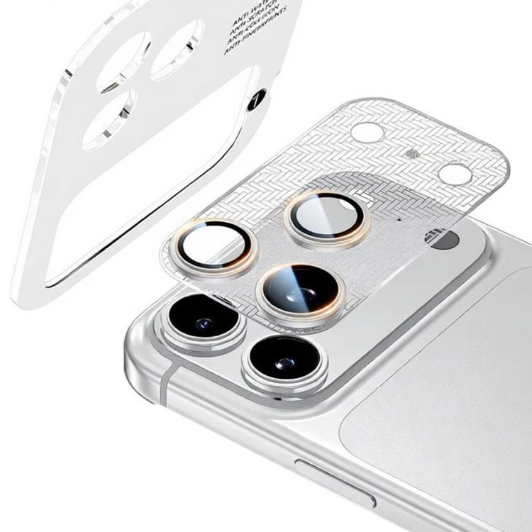 XDcase Nickel Alloy Integrated Cicada Wing Hollow Base Lens Protector, For iPhone 17 Pro Max, For iPhone 17 Pro