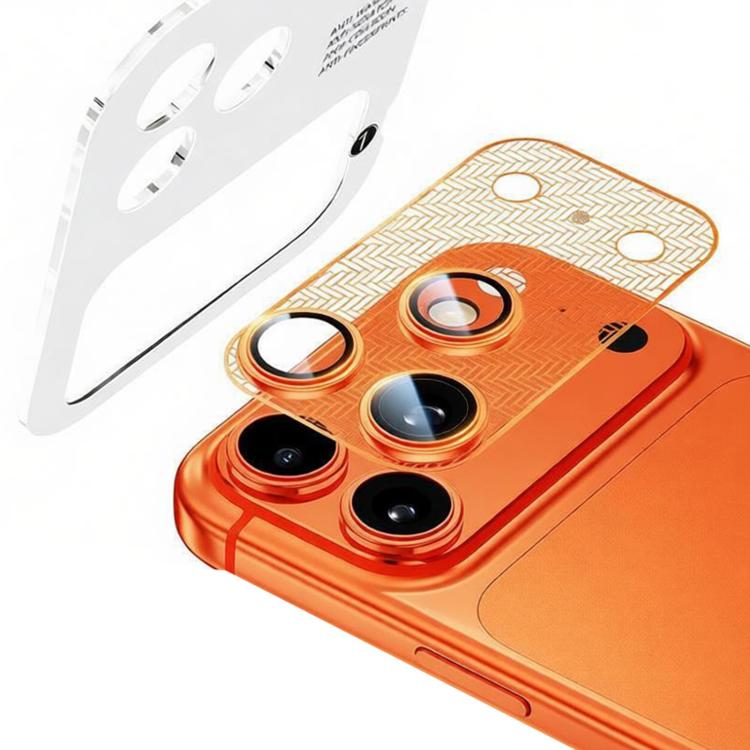 XDcase Nickel Alloy Integrated Cicada Wing Hollow Base Lens Protector, For iPhone 17 Pro Max, For iPhone 17 Pro