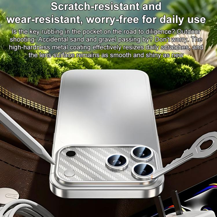 XDcase Nickel Alloy Integrated Cicada Wing Hollow Base Lens Protector, For iPhone 17 Pro Max, For iPhone 17 Pro