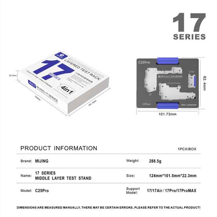 Mijing C25 Motherboard Layered Testing Fixture For iPhone 17 Series