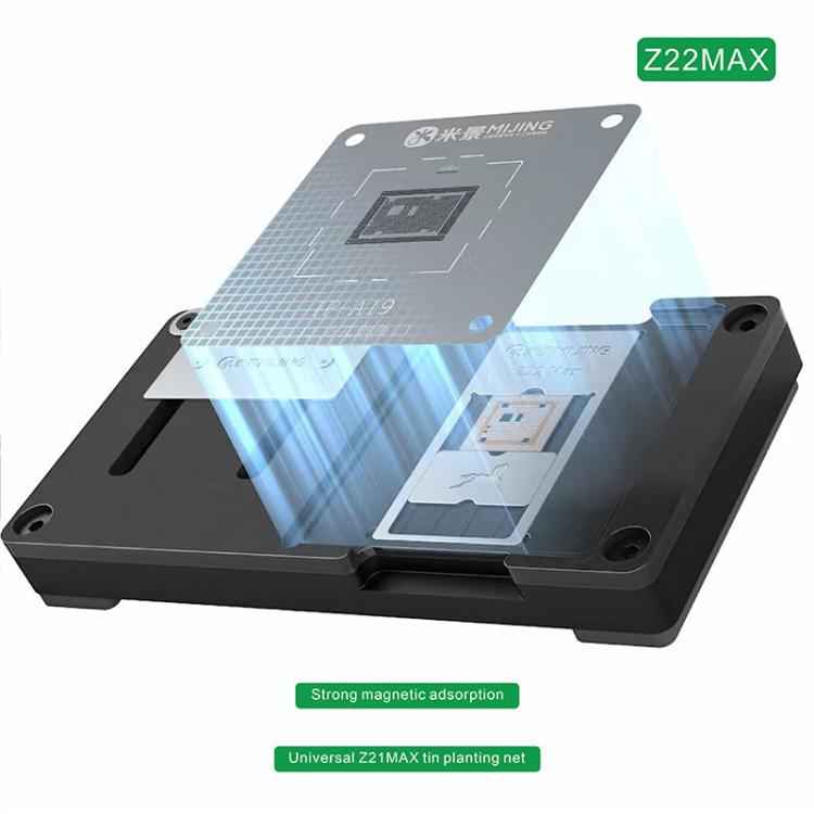 Mijing Z22MAX CPU Chip Tin Planting BGA Reballing Stencil Platform For iPhone 11-17 Pro Max / Android