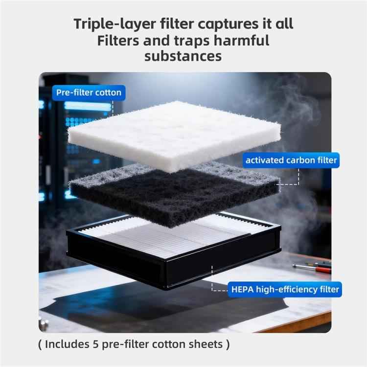 Qianli AF100 Lung-Replacement Manual / Automatic High-Suction Dust and Mist Purifier, EU Plug, US Plug