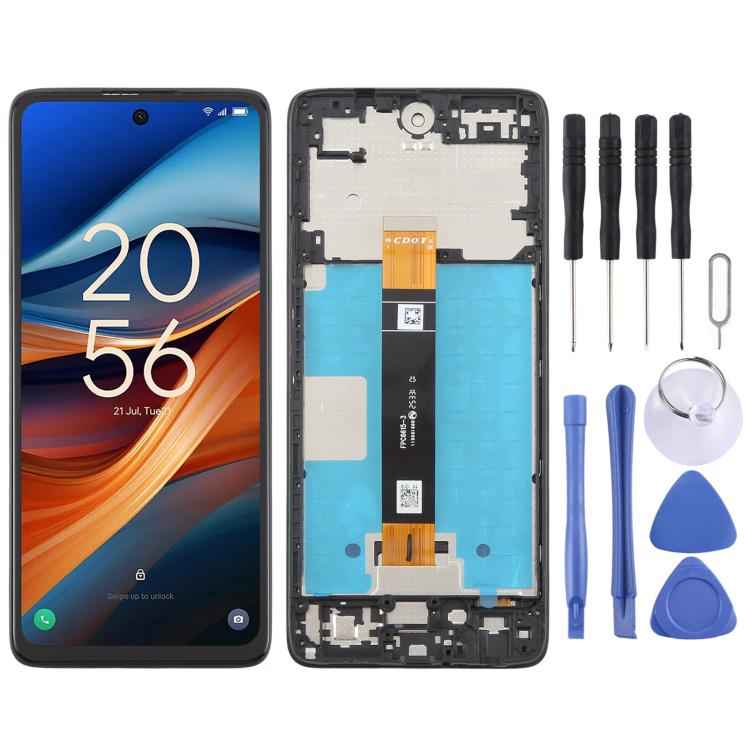 Original LCD Screen Digitizer Full Assembly with Frame, For TCL 50 XL NxtPaper Matte Version, For TCL 50 XL, For TCL 50 XE