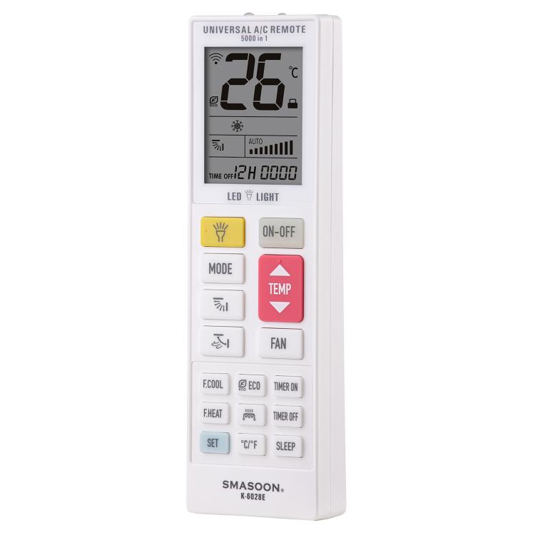 SMASOON K-6028E Universal Air Conditioner Remote Control with LED Light